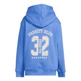 Me & My Monkey hoodie met backprint - blauw