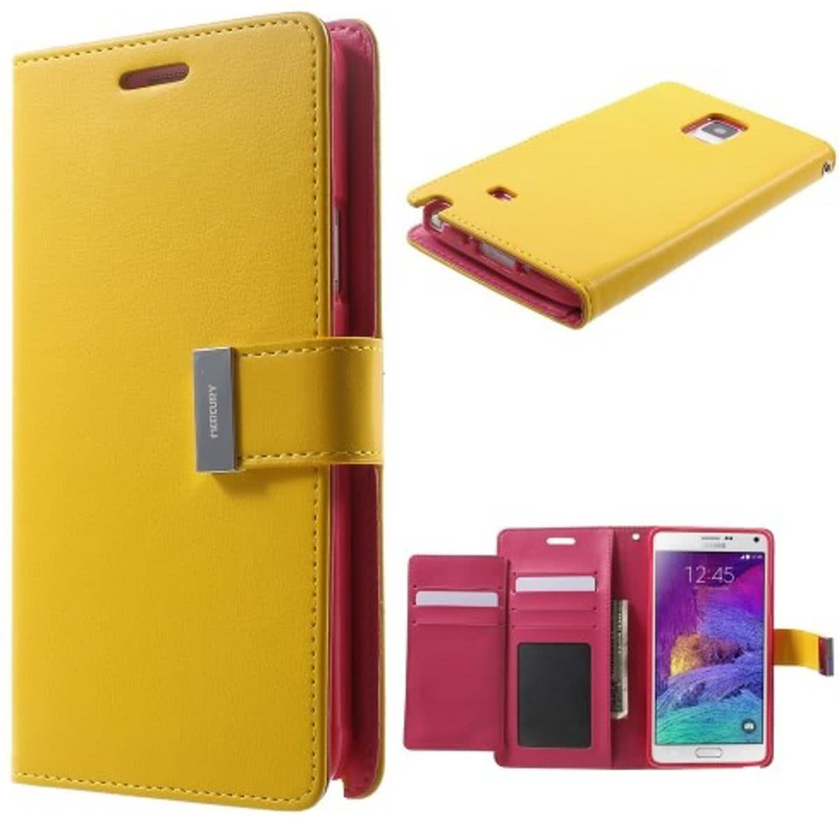 Mercury Rich Dairy wallet case Samsung Galaxy Note 3 Neo N7505 geel