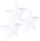 Mousse polystyrène formes étoiles - 4x - 20 x 5 cm - matériel de loisirs créatifs - fabrication d'étoiles de Noël