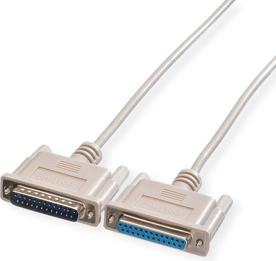Roline RS232 kabel D25 M/F, 1,8 m