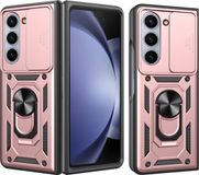 Techsuit Hoesje geschikt voor Samsung Galaxy Z Fold 6 - Camshield Back Cover - Roségoud
