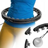 Trex Sport Hoelahoep - TX-010CHH - Met massageknoppen - 400 g - Zwart