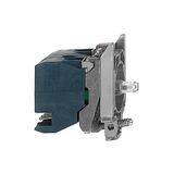 Schneider ZB4BW0B334 hulpschakelaarblok, diameter 22, groen integraal LED 2S