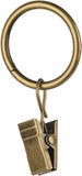 OEM Bol 40 Stuks Gordijnringen met Clips - 2,5 cm Binnendiameter - Voor Gordijnroede - Antiek Messing