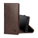 TORRO Étui portefeuille en cuir de qualité supérieure pour Samsung Galaxy S23 Ultra 5G - Marron foncé
