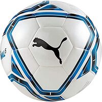 PUMA Unisex Erwachsene, teamFINAL 21.5 Hybrid Ball Fußball, White-Electric Blue Lemonade-Peacoat, 5