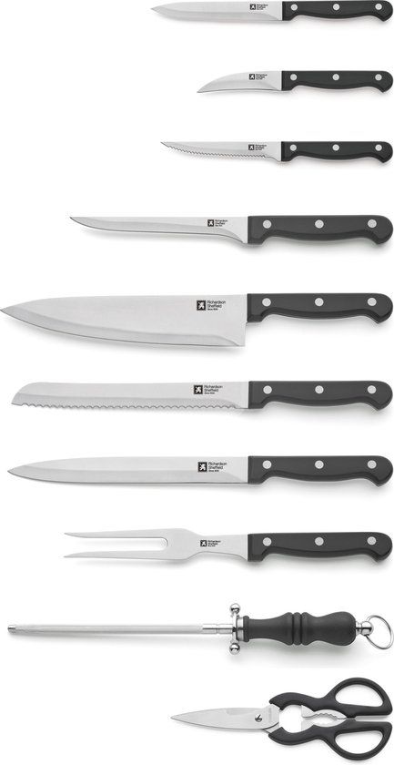 Richardson Sheffield Artisan 16-delig Keukenmessenblok - Zilver