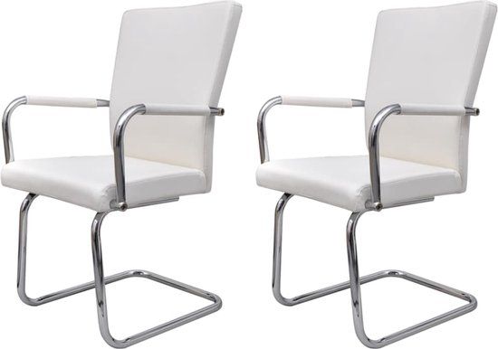 vidaXL Eetkamerstoelen - 2 st - Kunstleer - Groen