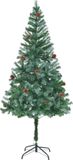 vidaXL Kunstkerstboom met dennenappels 180 cm