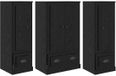 vidaXL Highboard Chêne noir 132 x 35,5 x 103,5 cm