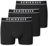 Schiesser 3PACK Shorts zwart - 95/5 - Heren - 4XL
