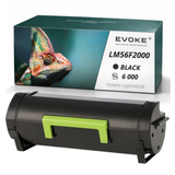 Evoke Compatibele Toner voor Lexmark 56F2000 Lm56F2000 Zwart 6000 Pagina's Ms321Dn Ms421Dn Ms421Dw Ms521Dn Ms621Dn