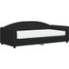 Lit Simple Lit Adulte Lit De Jour Avec Matelas Noir 90x190 Cm Tissu