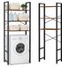 BEGRYF Étagère pour machine à laver aspect bois rustique marron 66x30x186 cm