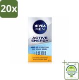 NIVEA MEN Active Energy Wake-up Gezichtsgel met Cafeïne - 50 ml - Grootverpakking - 20 stuks