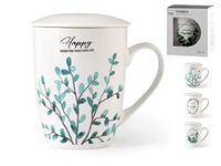 H&H Kruidentheepot met filter in New Bone China Botanic Cl38