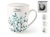 H&H Kruidentheepot met filter in New Bone China Botanic Cl38
