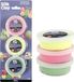 Merkloos 3x Neon Silk Clay klei 14 gram - Knutselset boetseerklei - Roze/groen/geel