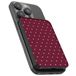 Selencia Powerbank 5.000 mAh - Draadloze Powerbank - Geschikt voor MagSafe en Qi - Black / Happy Dots Burgundy