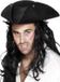 Smiffys Piraten verkleed hoed - zwart - driepunt hoed - heren/dames - carnaval