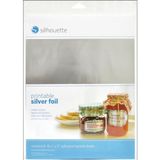 Silhouette Printable Silver Foil, 8.5x11 Inch 1 x Wristband 8.5x11 Inches SILVER