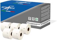 Aftertech 5 x 11354 verwijderbare labelrollen 57 x 32 mm compatibel (1000 etiketten/rol = 5000 totaal) voor Dymo LabelWriter Seiko SLP etiketteermachines printer 5x11354R