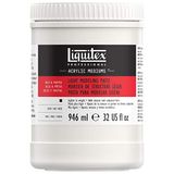 Liquitex Professional leichte Modellierpaste - Strukturgel, leichte elastische Struktur-Paste von pastoser, spachtelbarer Konsistenz - 946ml Topf, Weiß, Transparten, 9.9x9.9x14.8 cm