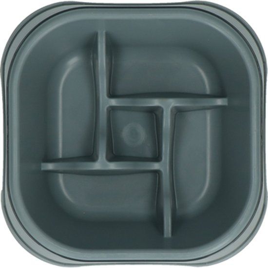 HAC Eat Slow Anti-schrokbak Amaze Pinwheel Small Grijs