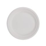 Homéa Set van 12 ronde borden van suikerriet, D18 cm, wit