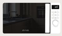 Evvo M20 Zwart, Wit Combinatiemagnetron Aanrecht 20 l 1100 W