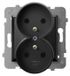 Ospel GP-2URZ/m/33, Noir, IP20, 16 A, 71 mm, 45 mm, 71 mm
