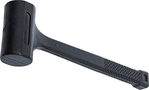 Bgs 1863, kunststof hamer, terugslagvrij, zwarte kop, Ø 50 mm, 850 g, rubberen hamer