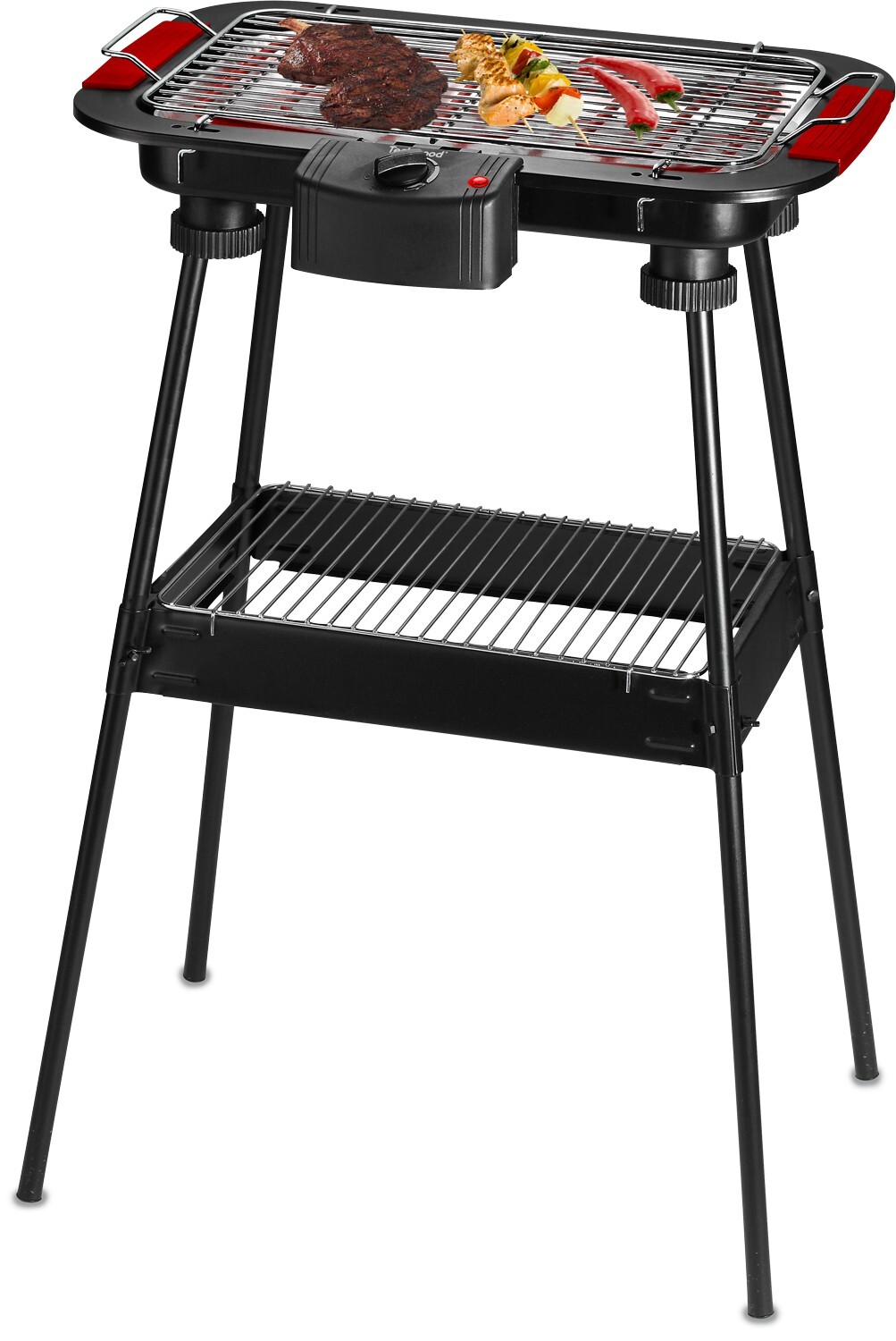 Techwood TBQ-825P elektrische barbecue / zwart / rechthoekig