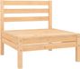vidaXL - Banc de jardin central - massif - pin