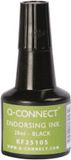 Q-CONNECT Stempelinkt Zwart 28 ml