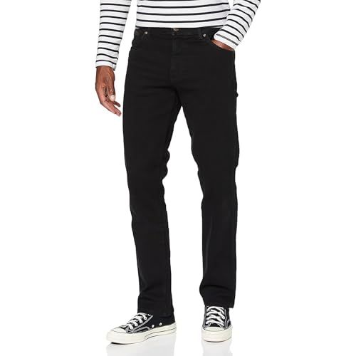Wrangler Texas Tonal Straight Jeans - Heren - Zwart (Black Overdye) - Maat 38W/30L