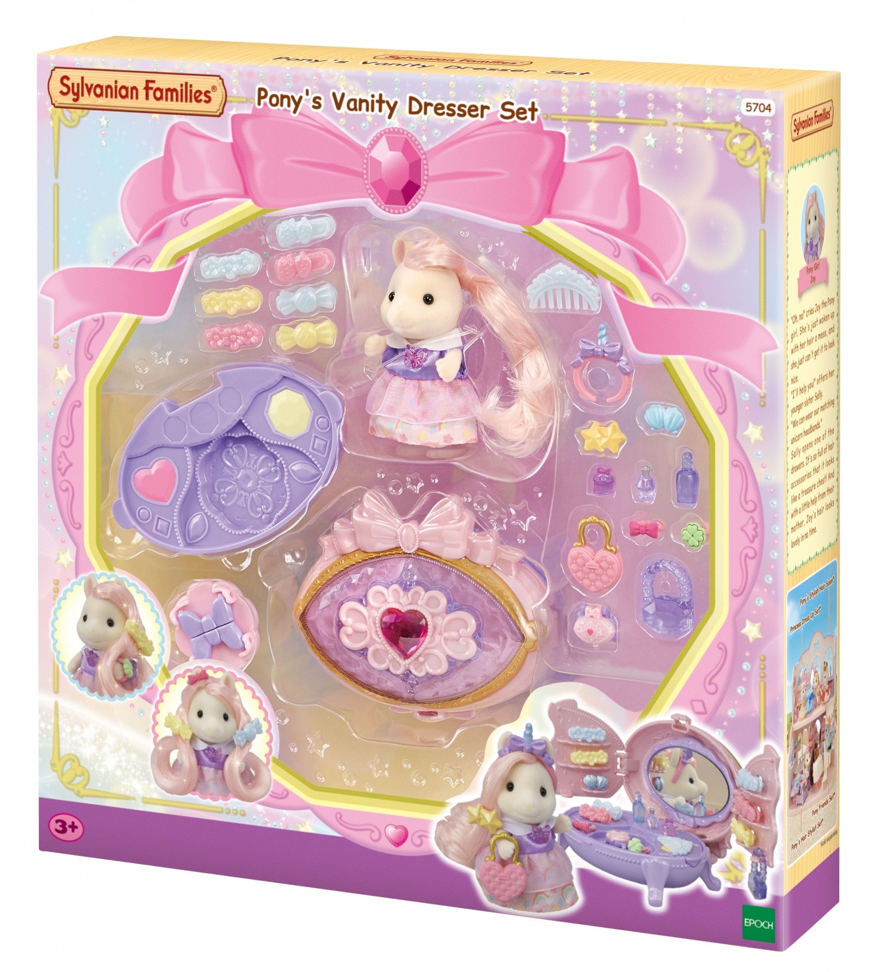 Sylvanian Families Pony's Beauty Speelset - Unicorn Vanity Dresser - 3+ Years