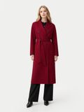 GOBI Cashmere Women’s Double-Breasted Cashmere Coat bordeaux