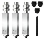 Merkloos Anycubic 3 Stuks Hot-End Mondstuk voor Kobra X Combo, 0,4 mm
