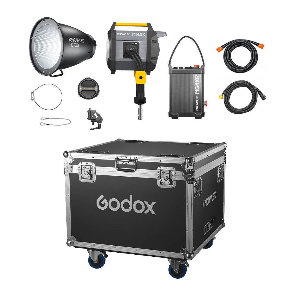 Godox MG4K Knowled Bi-Color LED Monolight + Flight Case
