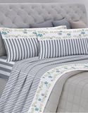 GEMITEX Beddengoedset van katoen, 100% katoen, ademend, vrij van schadelijke stoffen, gecertificeerde kwaliteit Standard 100 by OEKO-TEX vertrouwen in textiel, eenpersoonsbed, G26/grijs, ontworpen in Italië