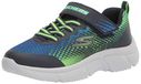 Skechers Go Run 650 Norvo Sneakers voor jongens, Marineblauw Lime, 12.5 UK Child