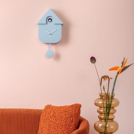 Karlsson Modern Cuckoo Wandklok - Blauw - 41cm