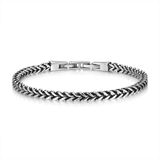 Frank 1967 7FB-0872 Heren Armband Schakelarmband Glanzend Staal 21 cm Cadeau voor Mannen