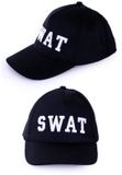 Merkloos Politie SWAT baseball cap pet - Zwart - Katoen - Unisex - Volwassenen