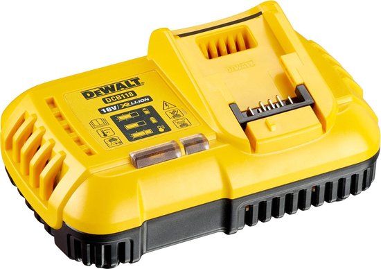 DeWalt DCB118 - Batterij Oplader - Lithium-Ion (Li-Ion) - Zwart/Geel