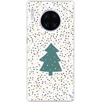 1001 coques Huawei Bedrukt siliconen hoesje compatibel met Huawei Mate 30 Pro sapin de noel