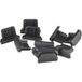 OEM Bouchon anti-poussière port microUSB, lot de 10 pièces, noir