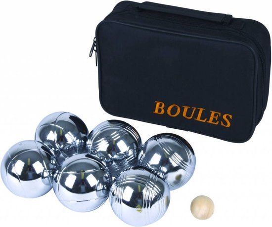 Engelhart Jeu de Boule Set - 6 Ballen In Tas - Metaal - 8712051003641