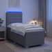 Maison Exclusive - Lit Boxspring avec matelas gris clair 90 x 190 cm tissu